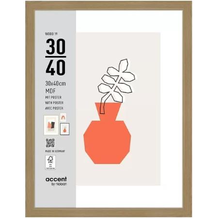 Nielsen Photo Frame 3230204 Wood 19 Natural 30x40 cm