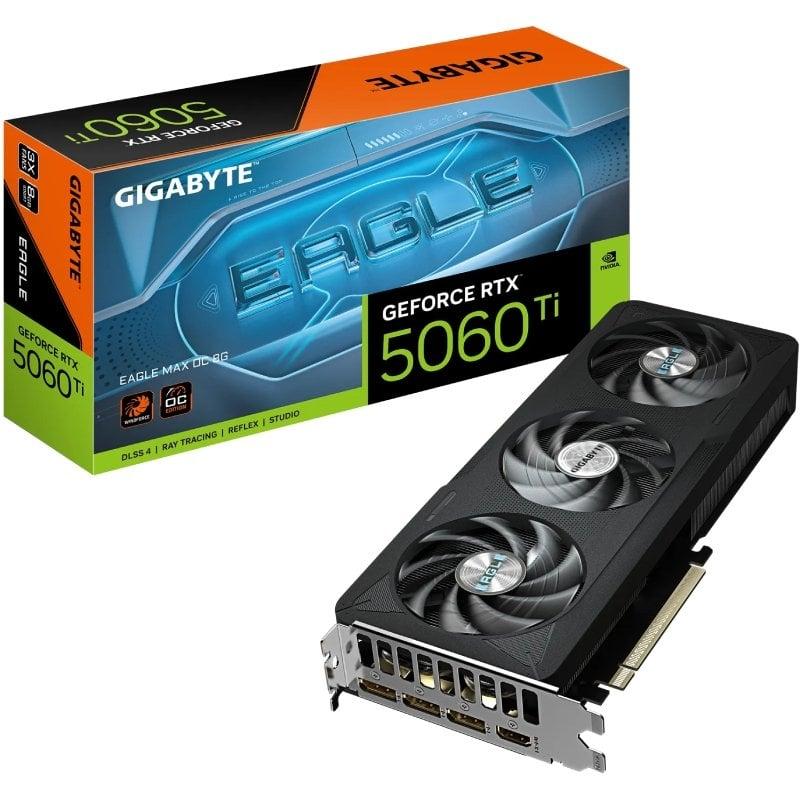Tarjeta Gráfica Gigabyte GeForce RTX 5060 Ti EAGLE MAX OC/ 8GB GDDR7