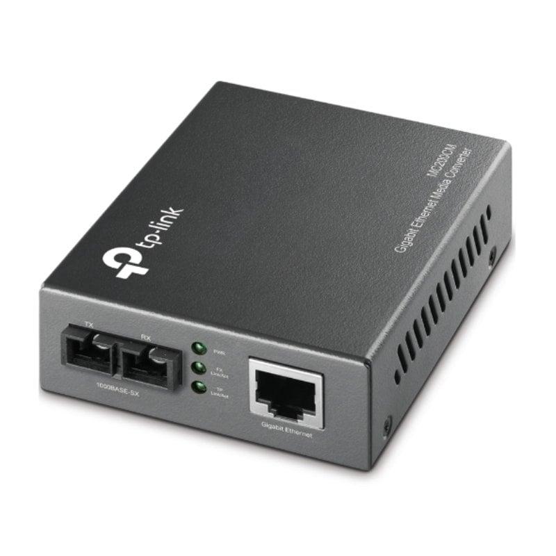 Conversor de Medios Gigabit TP-Link MC200CM V2/ 1 Puerto/ RJ-45 10/100/1000