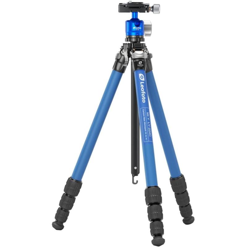 Leofoto LY-224C+LH-25(Blue) CNC Tripod