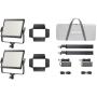 Godox LP600BI K2 Black Litemons Bi Colour LED Light Panel 2 Light Kit