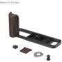 SmallRig 6237 L-Shaped Mount Plate w/ Wooden Handle For Fujifilm X-E5 (Black)