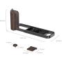 SmallRig 6237 L-Shaped Mount Plate w/ Wooden Handle For Fujifilm X-E5 (Black)