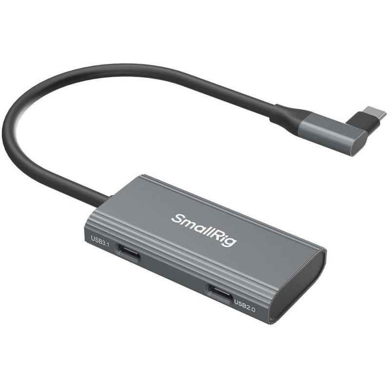 SmallRig 4598 4 In 1 USB C Hub PD 100W / USB C 2.0 w/ Audio Adapter X 2