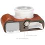 SmallRig 5699 Leather Half Case For Panasonic LUMIX L10 (Brown)