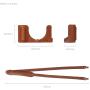 SmallRig 6275 Leather Half Case Kit For Panasonic LUMIX L10 (Brown)