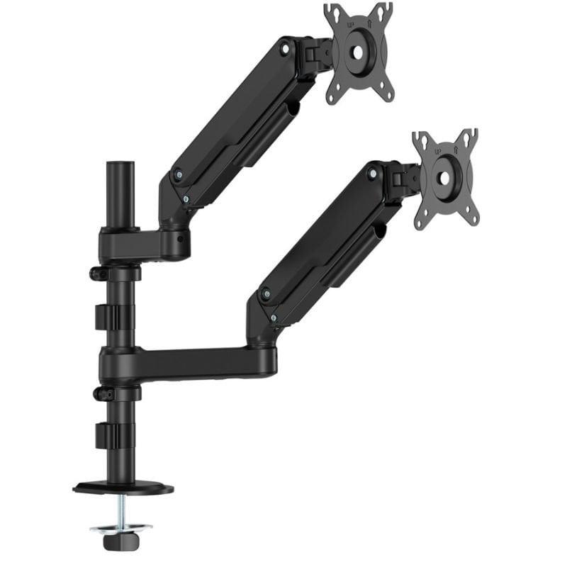Soporte de Mesa con Contrapeso para 2 Monitores Aisens DT32TSR-453/ Giratorio/ Inclinable/ hasta 9kg