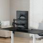 Soporte de Mesa con Contrapeso para 2 Monitores Aisens DT32TSR-453/ Giratorio/ Inclinable/ hasta 9kg