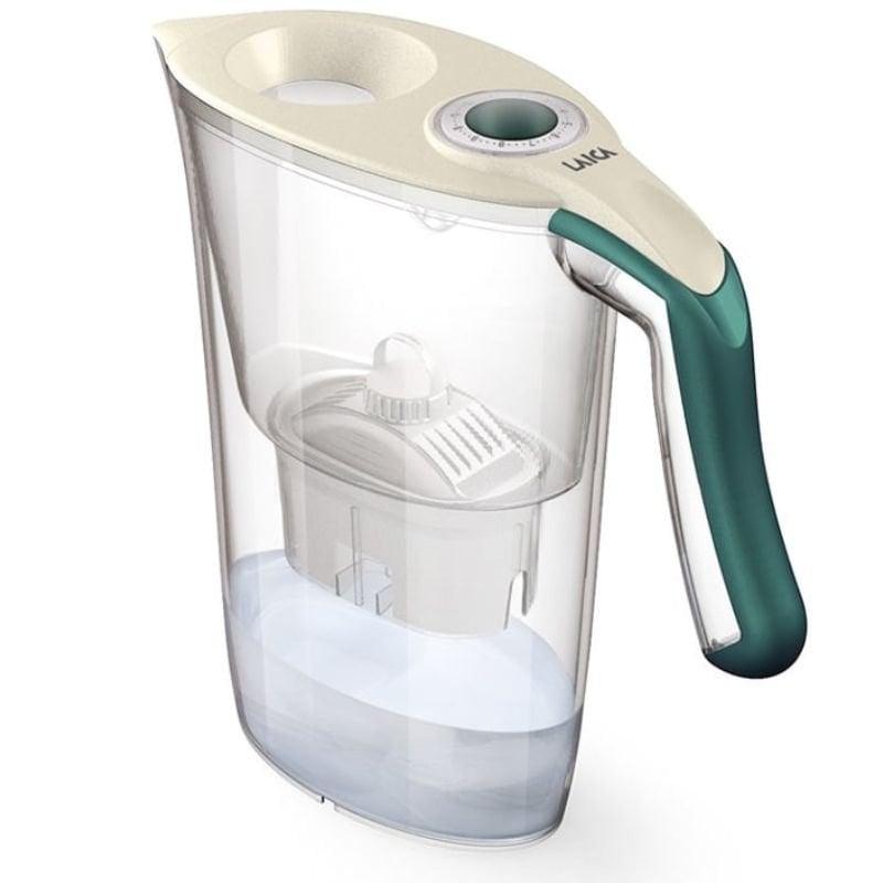 Pack Jarra Filtrante Laica Carmen Tosca/ 2.3L/ Verde Oscuro/ Jarra + 1 Filtro BI-FLUX