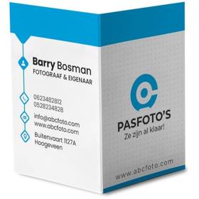 Benel Photo Pasfotomapjes w/ Uw Eigen Logo White 1000ST.