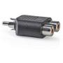 Nedis Subwoofer-Adapter RCA M-2X RCA F BK