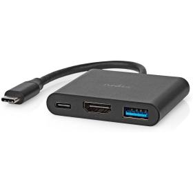 Nedis USB-C 3.2 Gen1 MULTI-Port Adap USB 3.2 HDMI Outp USB-A F USB-C F 0.10 M