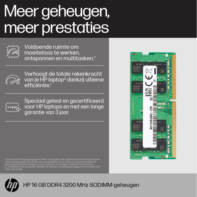 HP 16GB (1x16GB) DDR4 3200 Sodimm Mem