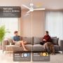 Ventilador de Techo Grunkel SKYEASY52/ 30W/ 3 Aspas 132cm/ 6 Velocidades