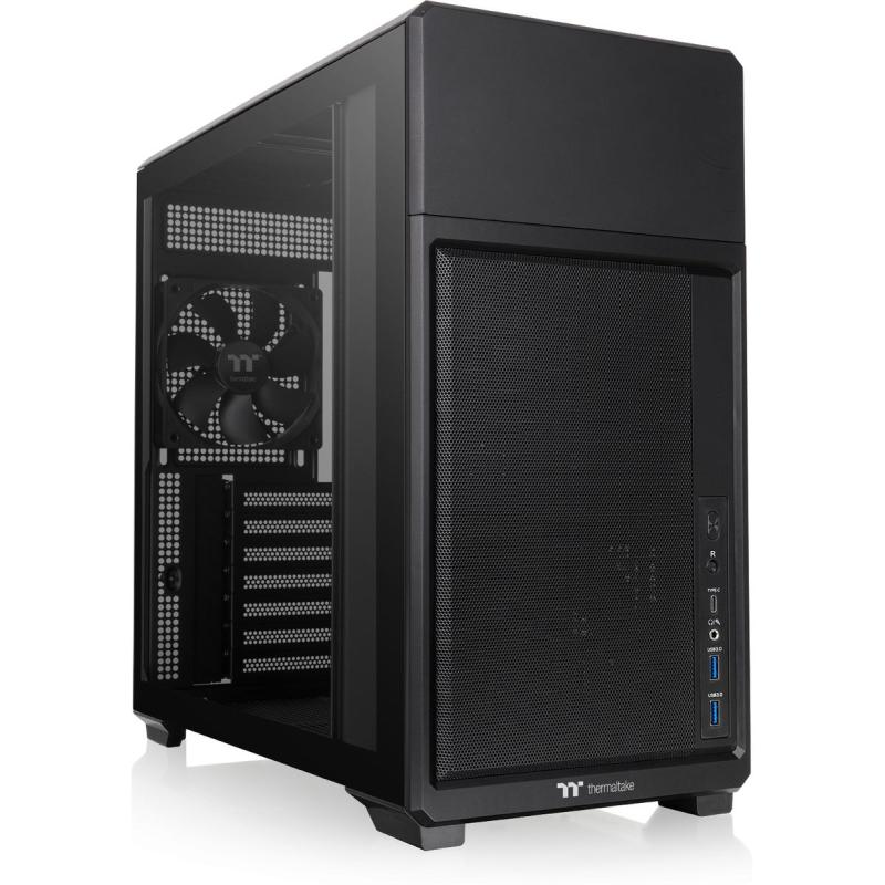 Thermaltake TR300 TG Mid Tower Case - Black