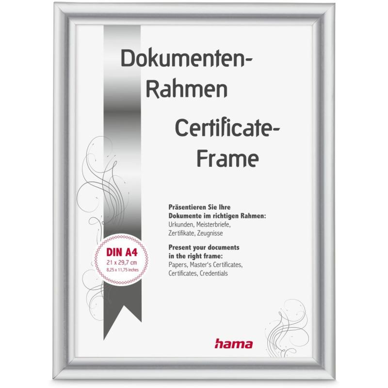 Hama Plastic Frame Swing Silver 21 X 29.7 cm DIN A4