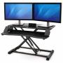 Soporte de Sobremesa Elevable Fellowes Sit-Stand Lotus Corsivo/ hasta 15kg/ Negro