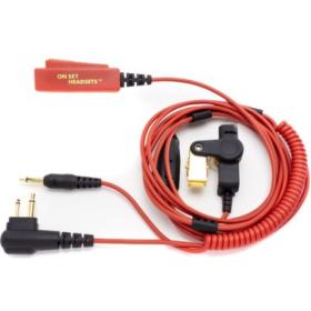 On Set Headsets FilmPro X Elite (2-PIN Motorola Red)