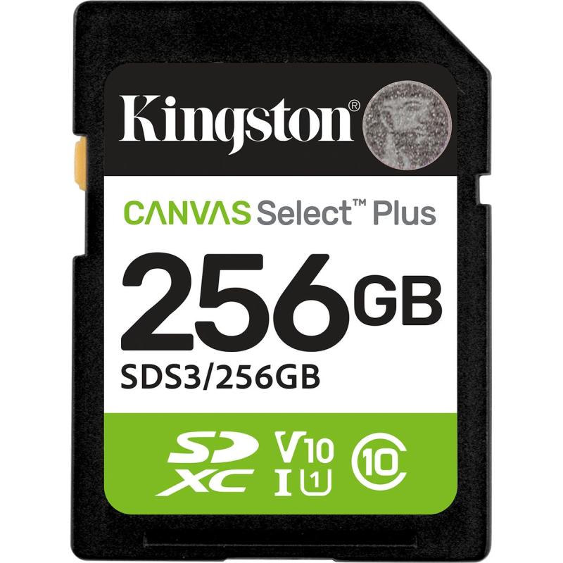 Kingston 256GB SDXC Canvas Select Plus