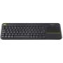 Logitech K400 Plus Touch Keyboard Black(Pan)