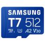 Tarjeta de Memoria Samsung P7 512GB microSD XC/ Clase 10/ 170MBs