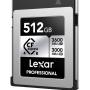 Lexar CFexpress Pro Type B Silver 4.0 Series 512GB - R3600/W3000MB/s