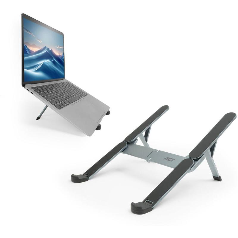 ACT Foldable Laptop Stand Aluminium