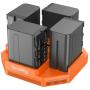 SmallRig 4837 NP F 4 Channel Camera Battery Charger