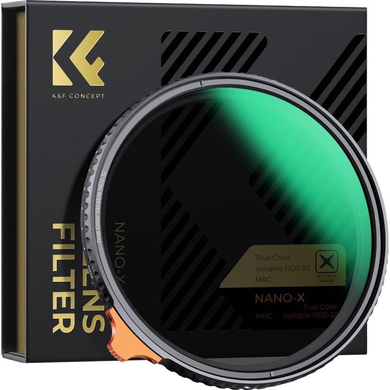 K&amp;F Concept True Colour Variabel ND2-32 Filter Nano X - 77mm