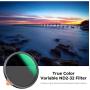 K&amp;F Concept True Colour Variabel ND2-32 Filter Nano X - 77mm