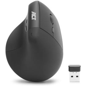 ACT Ergonomic Wireless Mouse 1600 DPI w/ Vertical Grip Eco-Friendly