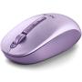 Ratón Ergonómico Inalámbrico NGS Fog Dual FOGDUALPURPLE Silencioso/ Hasta 1600 DPI/ Púrpura