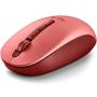 Ratón Ergonómico Inalámbrico NGS Fog Dual FOGDUALRED Silencioso/ Hasta 1600 DPI/ Rojo