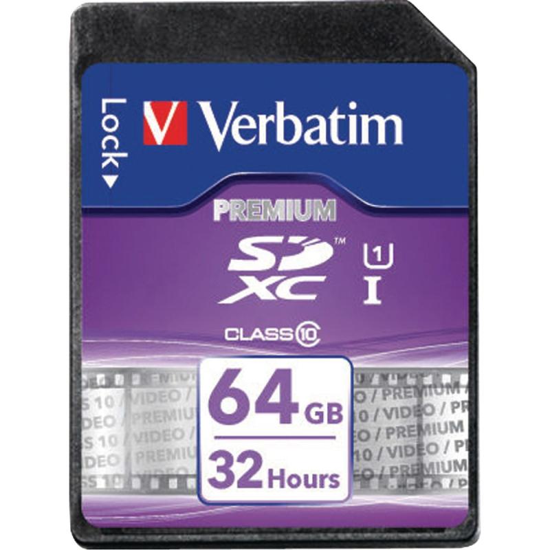 Verbatim SDXC Memory Card Klasse 10 64 GB