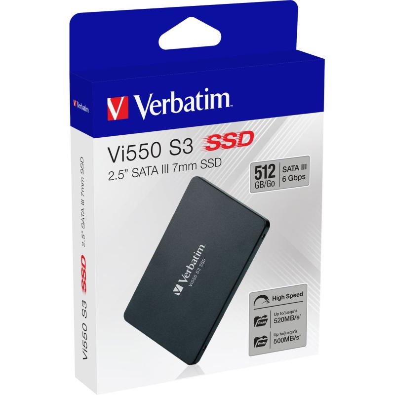 Verbatim VI550 SSD 512 GB Intern 2.5 SATA 6GB/s