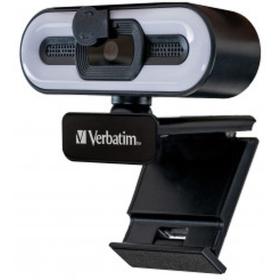 Verbatim AWC-02 Full HD 1080p Autofocus Webcam w/ Microphone And Light
