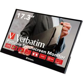 Verbatim PMT-17 Portable Touchscreen Monitor 17.3\ Full HD 1080p Metal Housing