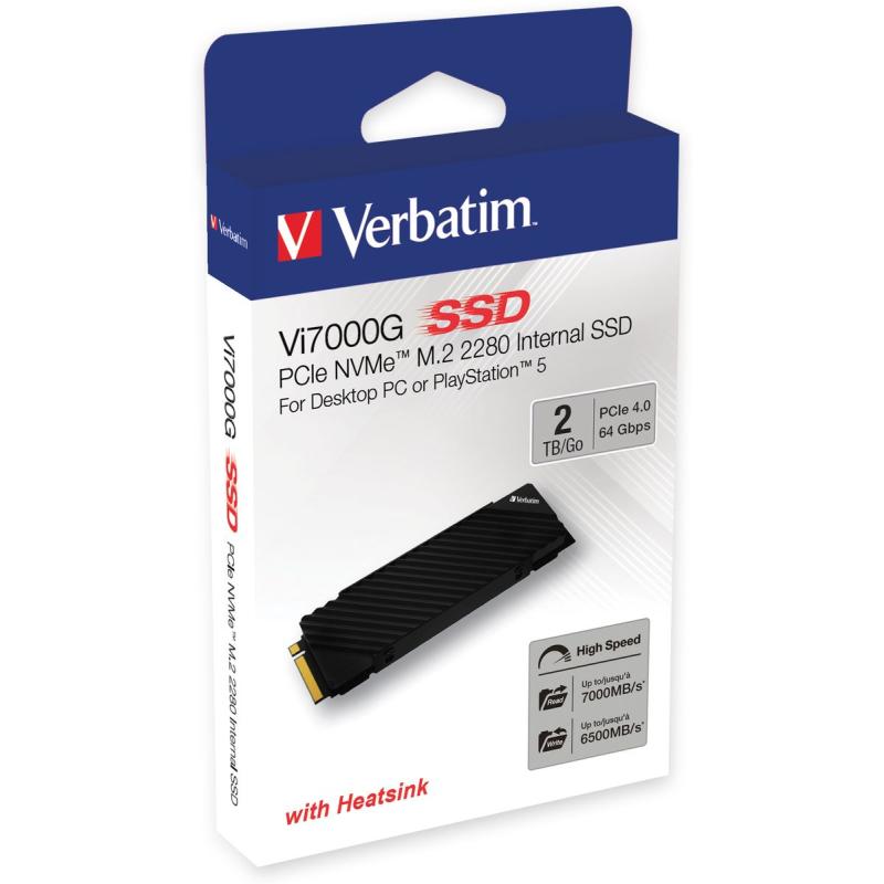 Verbatim VI7000 PCIe NVMe M.2 SSD 2TB