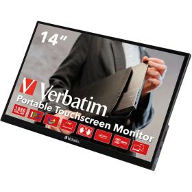 Verbatim PMT-14 Portable Touchscreen Monitor 14\ Full HD 1080p Metal Housing