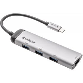 Verbatim USB-C Multiport Hub 4-Port USB 3.2 Gen 1 Type A