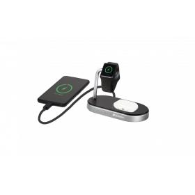 Verbatim WCS-02 Aluminium 3-IN-1 QI Mfi Wireless + Apple Watch + QC 3.0 Charger