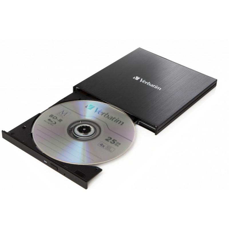 Verbatim Slimline Schijfstation BDXL Writer 6X/4X Superspeed USB 3.1 Gen 1 Ext