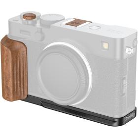 SmallRig 5985 L-Shaped Mount Plate w/ Wooden Handle For Fujifilm X-E5 (Black)