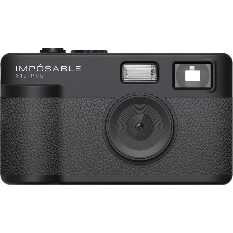 IMPÓSABLE X10 PRO Midnight Black 12MP Screenless Retro Camera w/ 4GB Memory Card