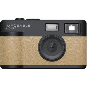IMPÓSABLE X10 PRO Classic Tan 12MP Screenless Retro Camera w/ 4GB Memory Card