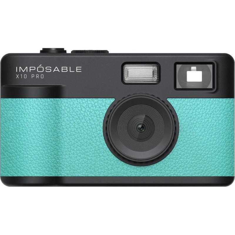IMPÓSABLE X10 PRO Aqua Mint 12MP Screenless Retro Camera w/ 4GB Memory Card
