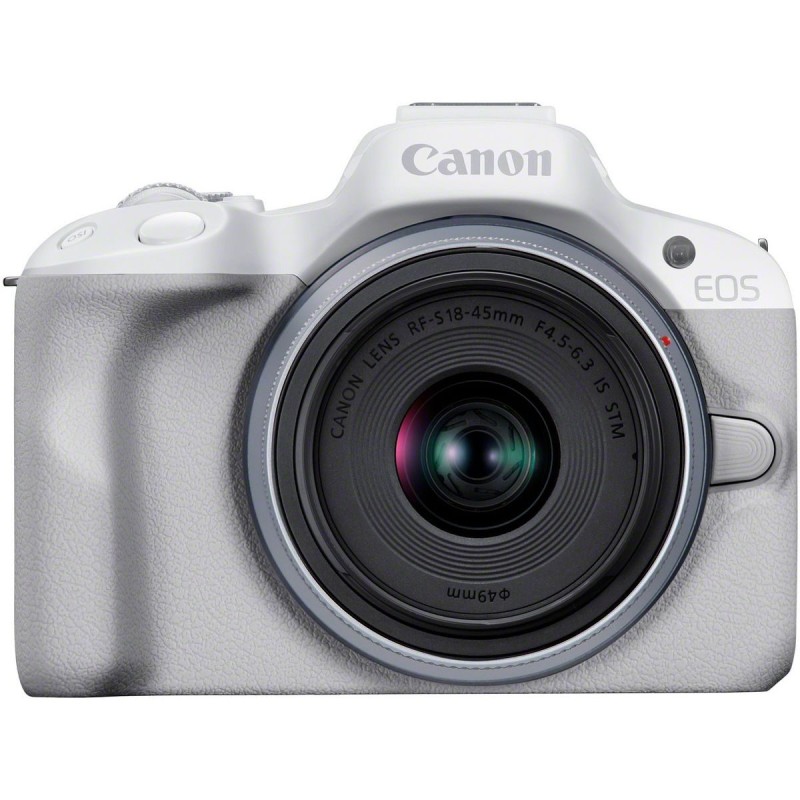 Canon EOS R50 + RF-S 18-45mm (Blanco) | Ganga Electrónica