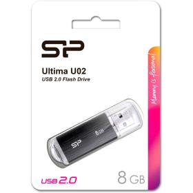Silicon Power Ultima U02 8GB USB 2.0 (Black)