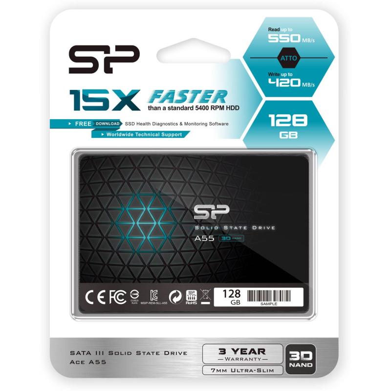 Silicon Power Ace A55 SSD 128GB SATA III (TLC)