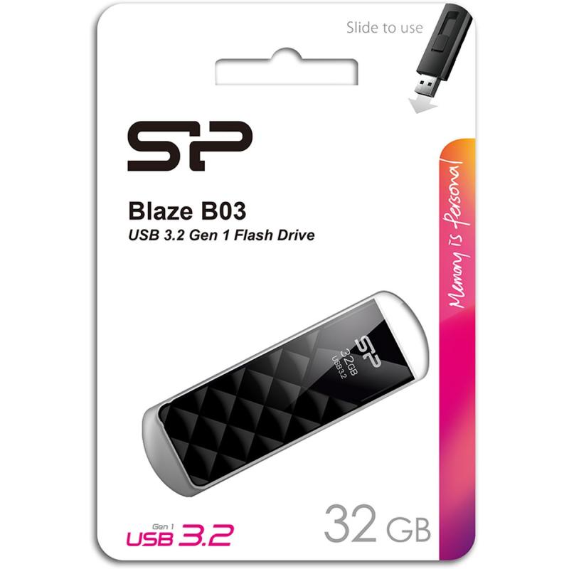 Silicon Power Blaze B03 32GB USB 3.2 Gen 1 (Black)